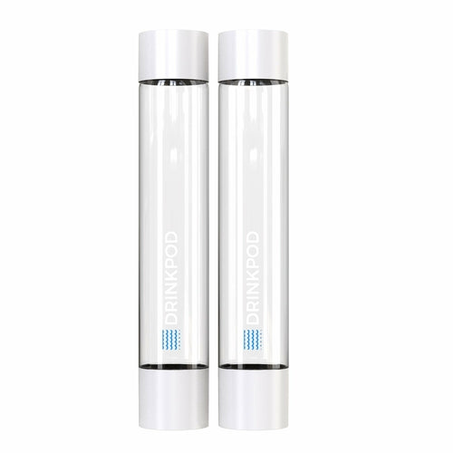 FizzPod 1L Slim Bottles, 2-Pack